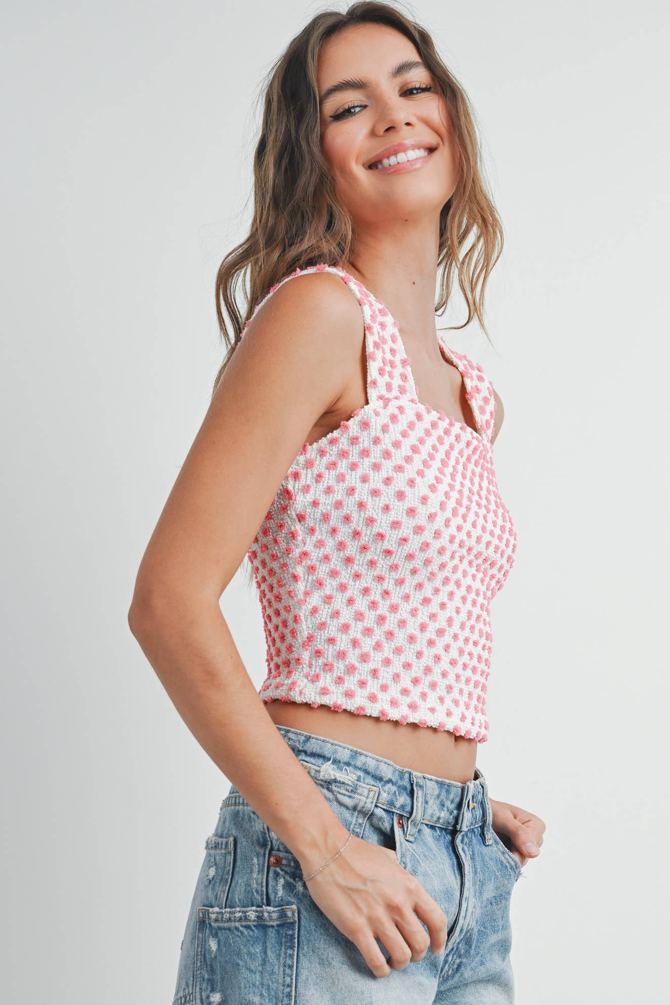 Dotted Textured Top