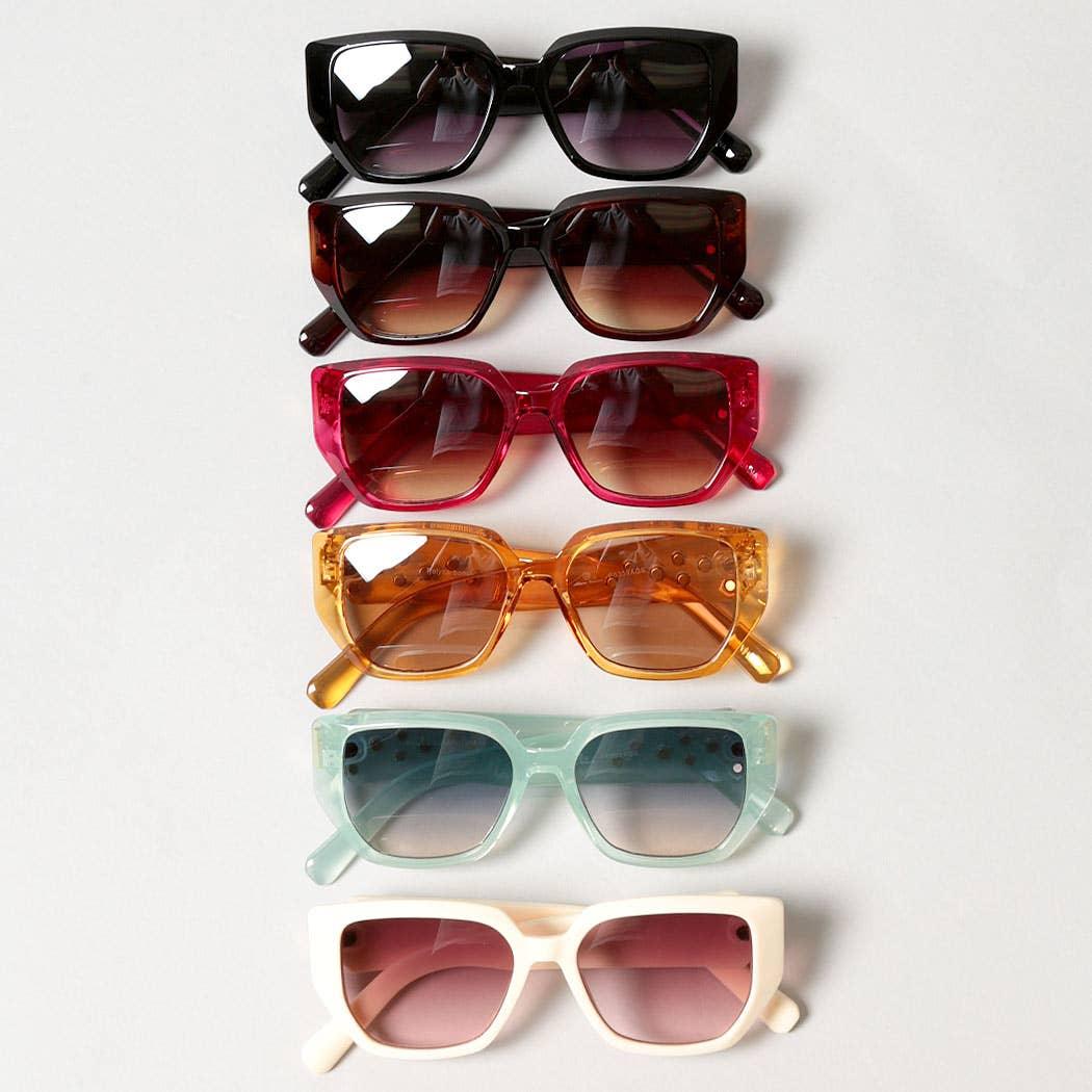 Tinted Rhinestone Frame Sunglasses Sunglasses