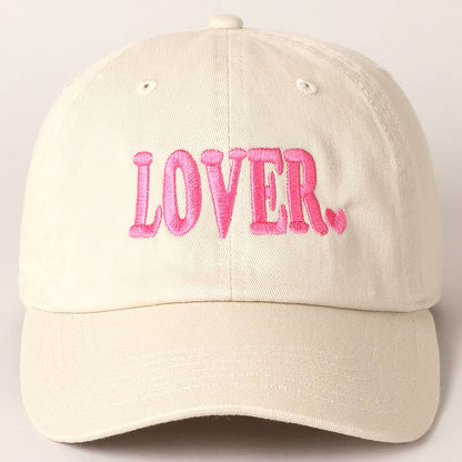 Lover Embroidery Cap