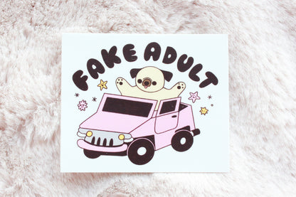 Fake Adult Sticker