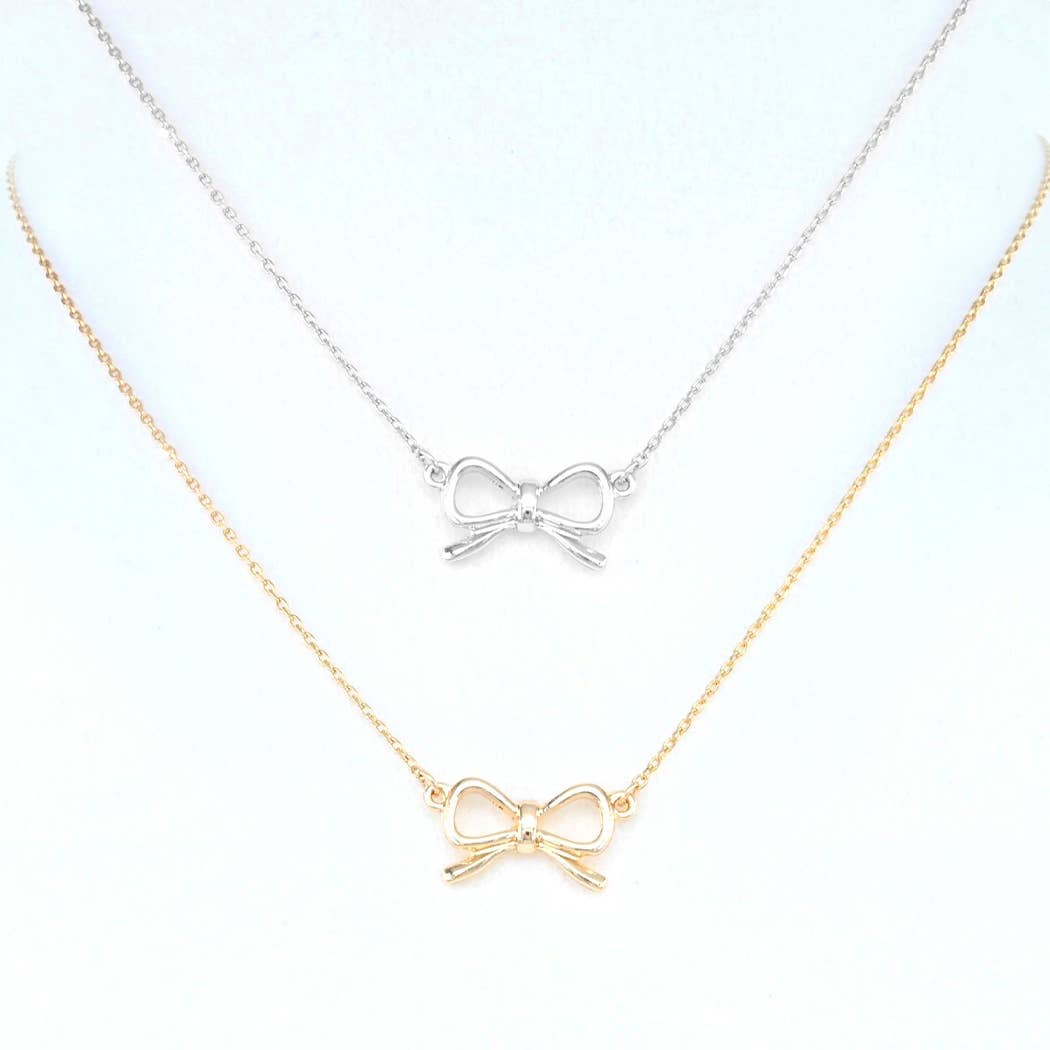 Ribbon Bow Necklace