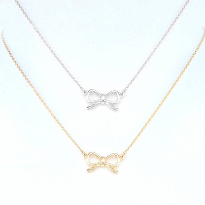 Ribbon Bow Necklace