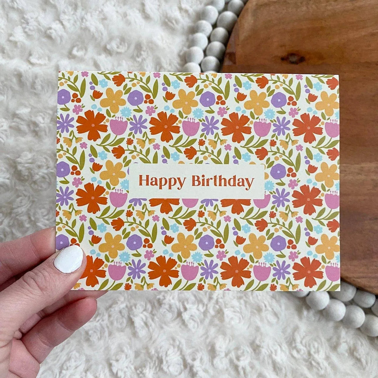 Happy Birthday Floral Card