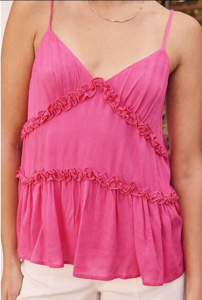 Ruffle Detailed Babydoll Tank