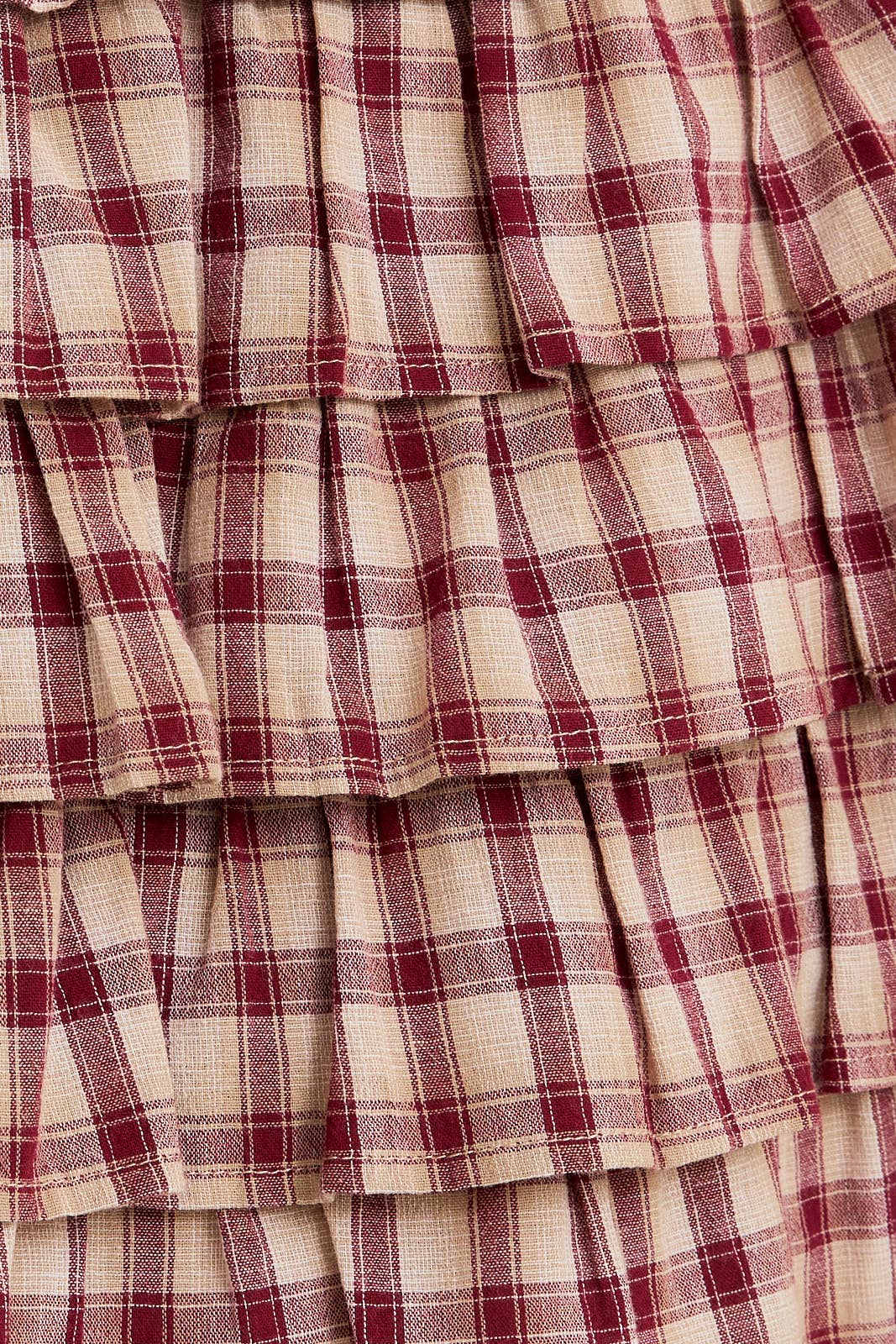 Plaid Ruffle Skirt