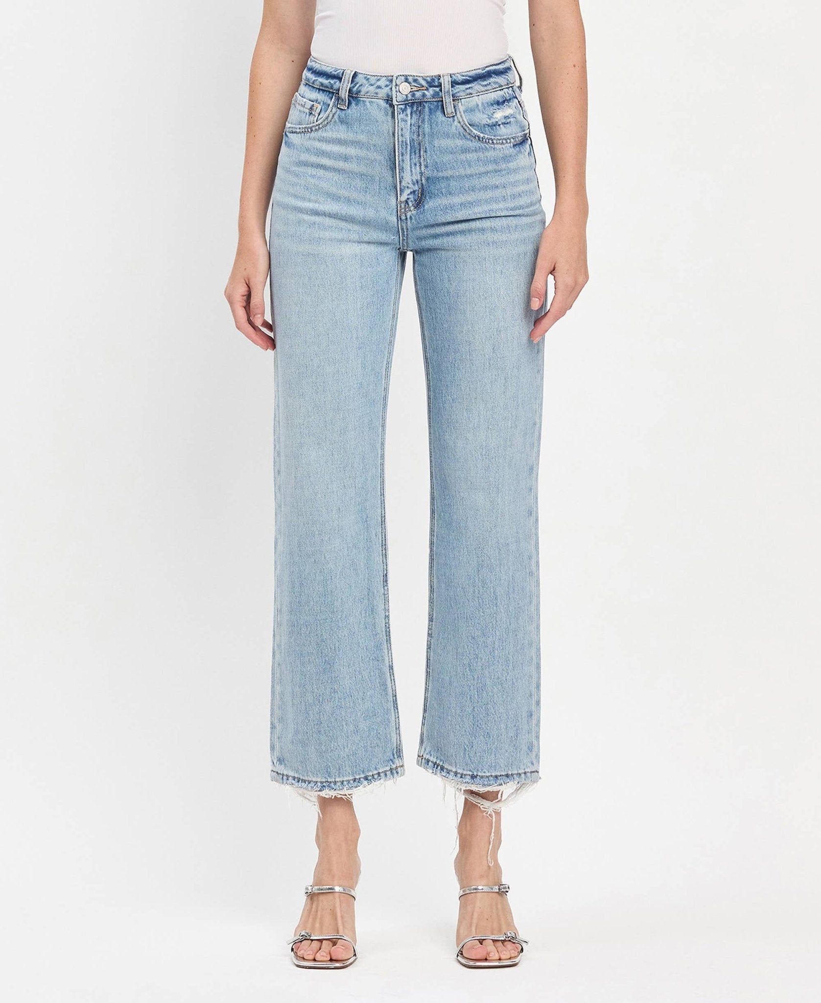 90s Slim Wide Leg Jeans 32 Jeans