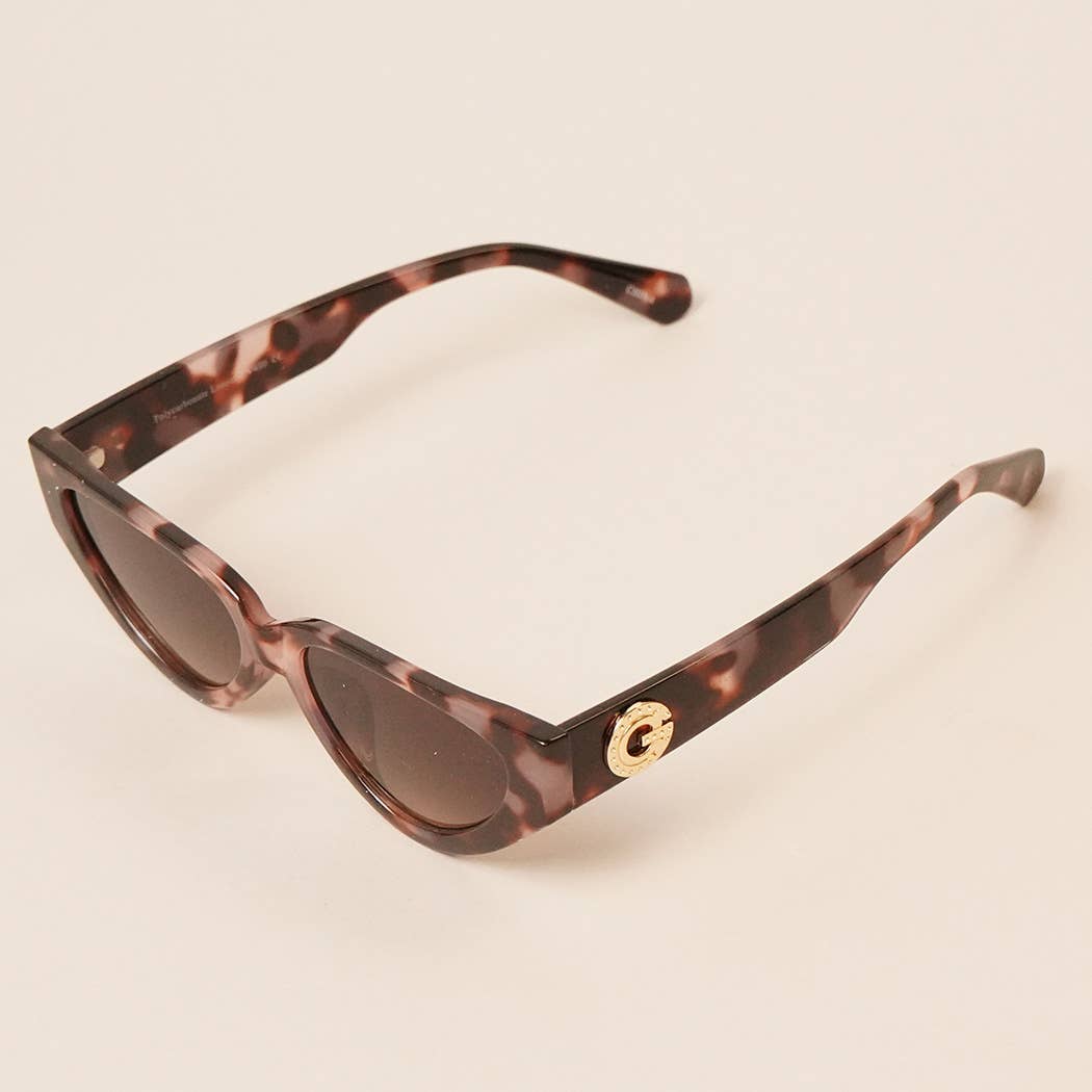 Retro Vintage Narrow Cat Eye Sunglasses for Women