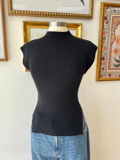 Sleeveless Turtleneck Top