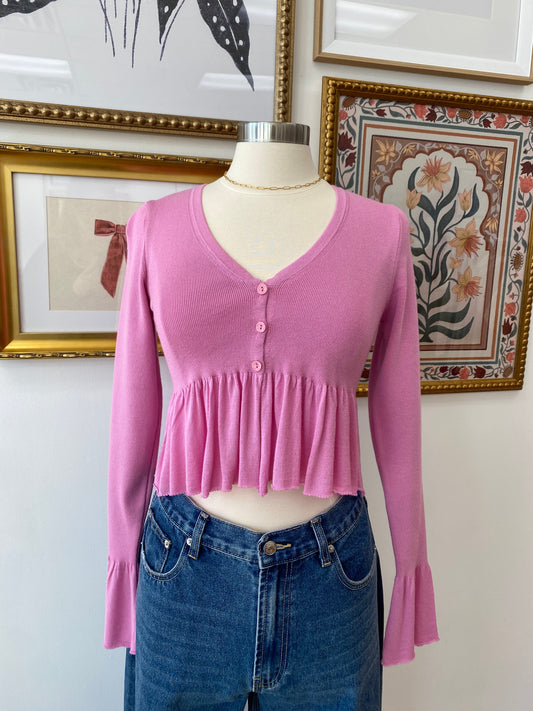 Long Sleeve Pink Top