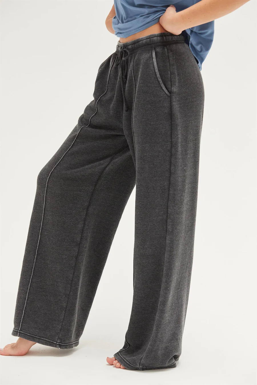 Pleated Sweatpants