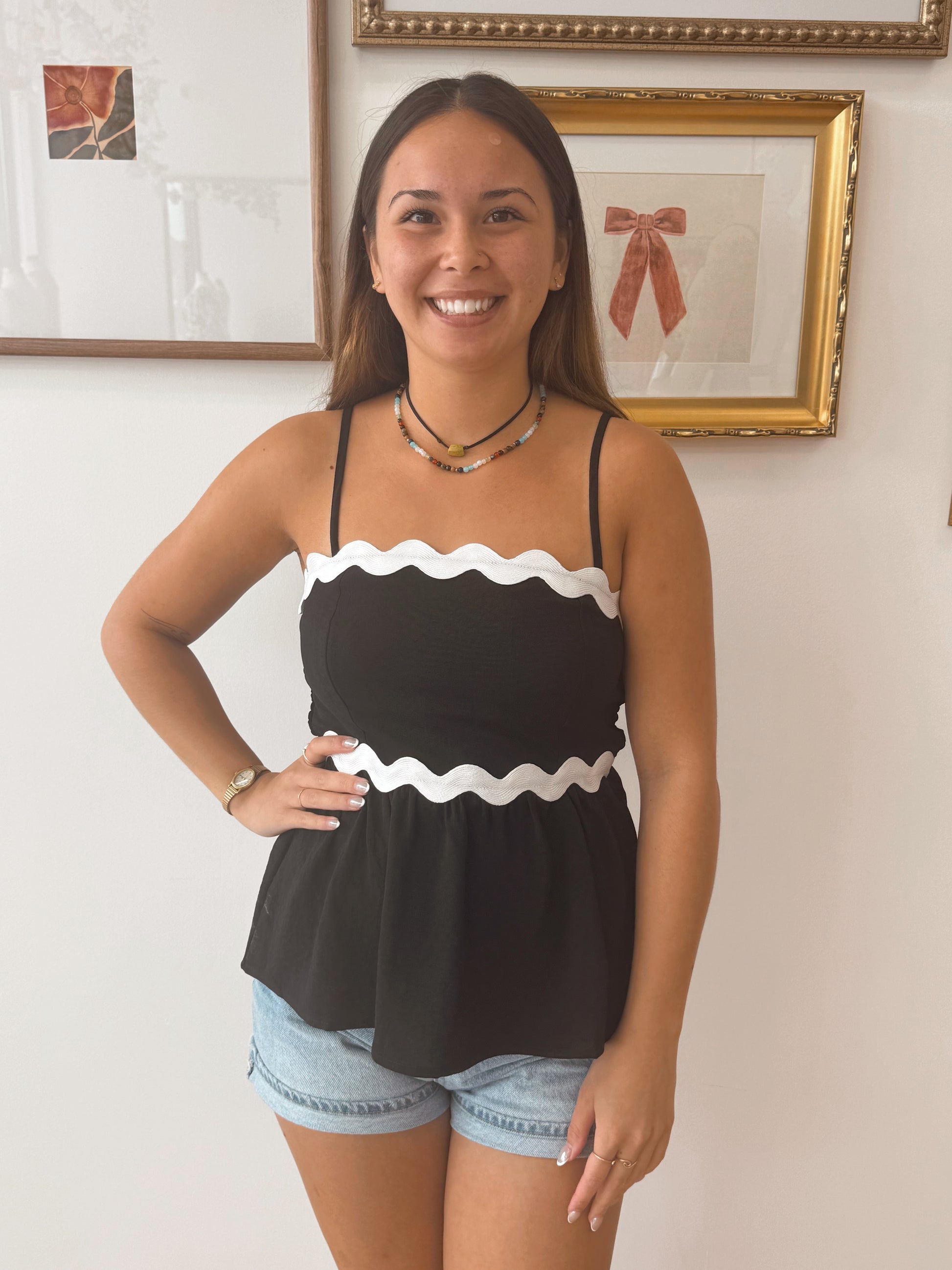 Ric Rack Babydoll Top Shirts & Tops