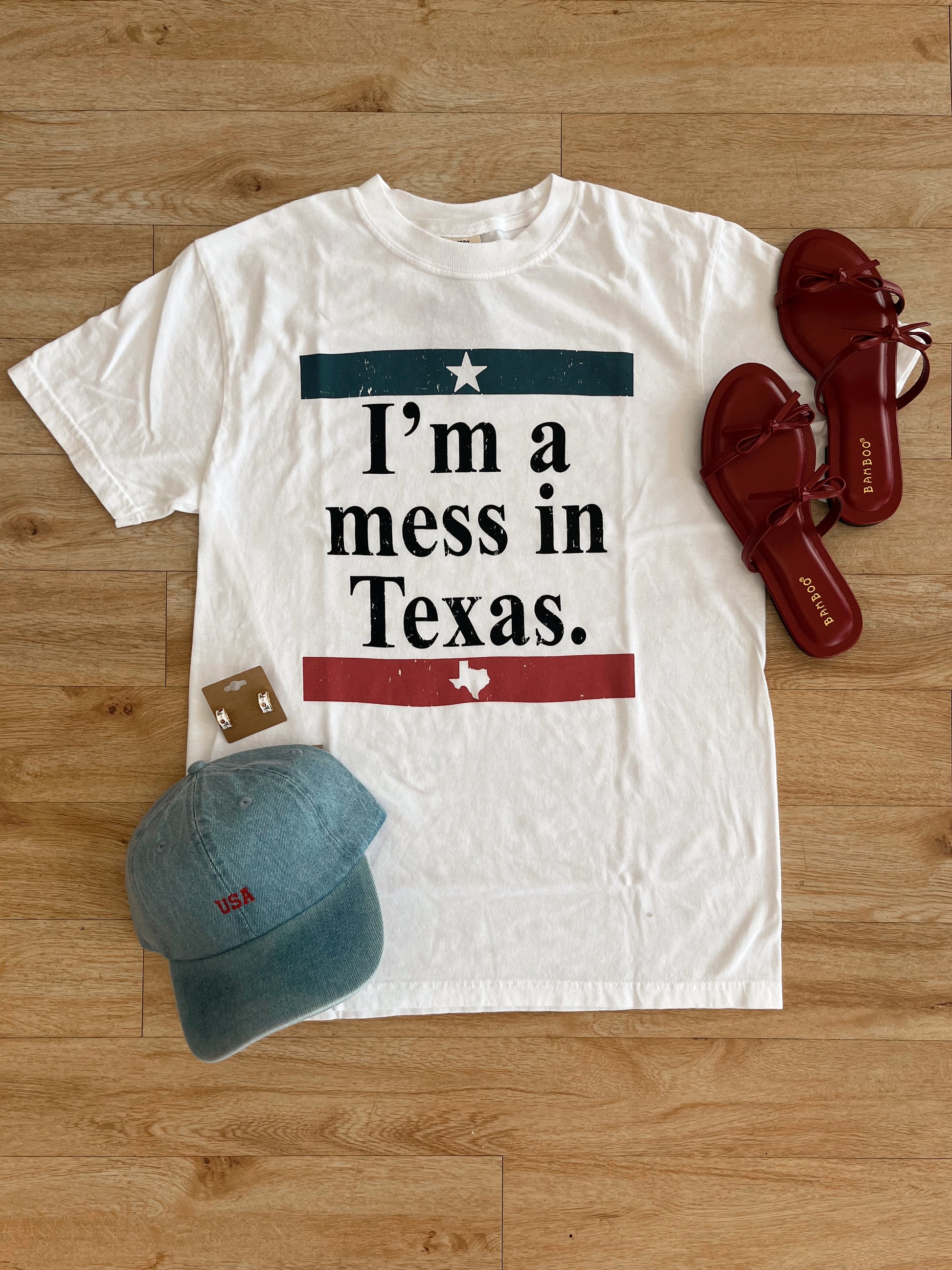 I'm a Mess in Texas Graphic Tee Graphic Tee