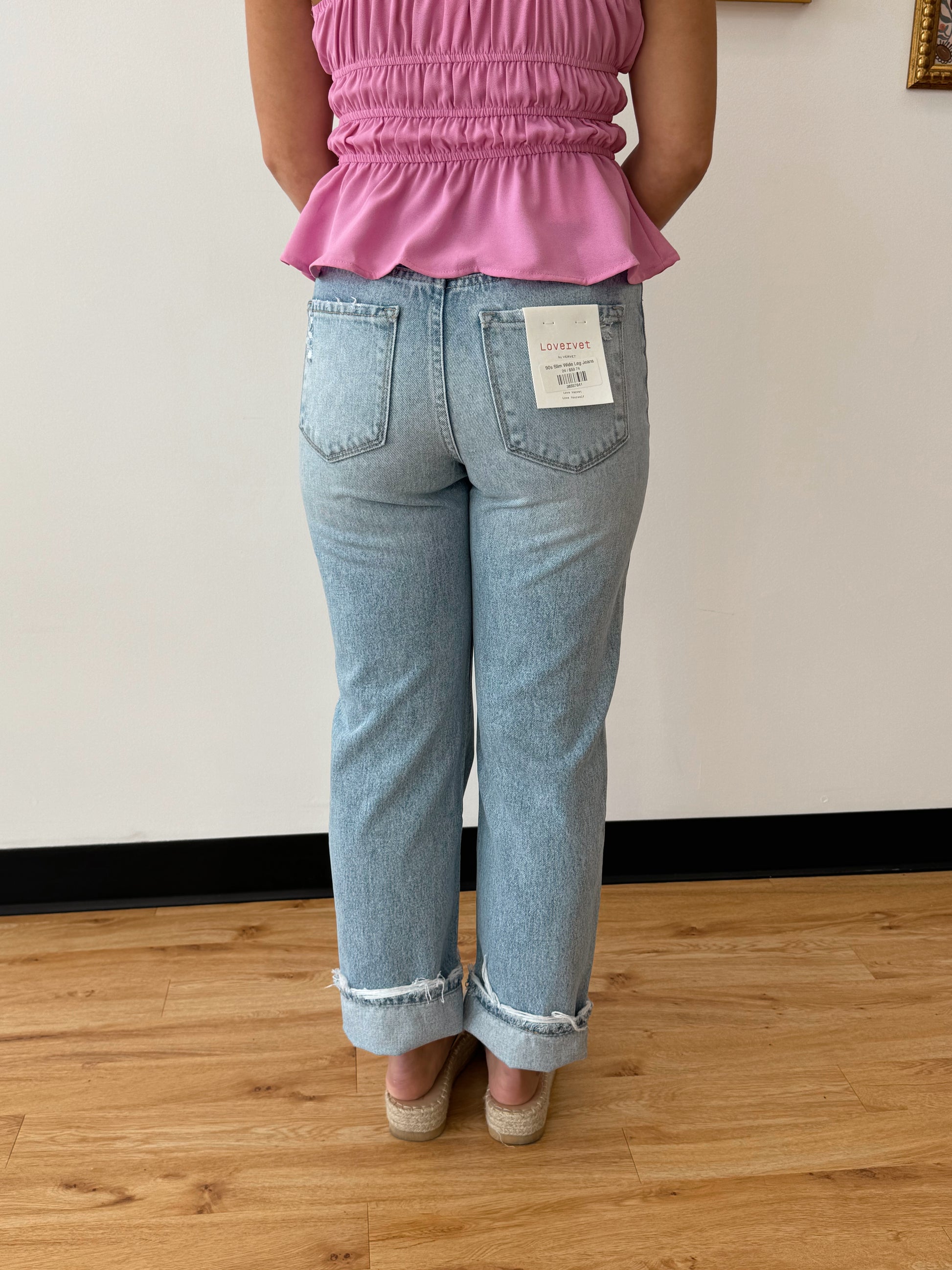 90s Slim Wide Leg Jeans Jeans