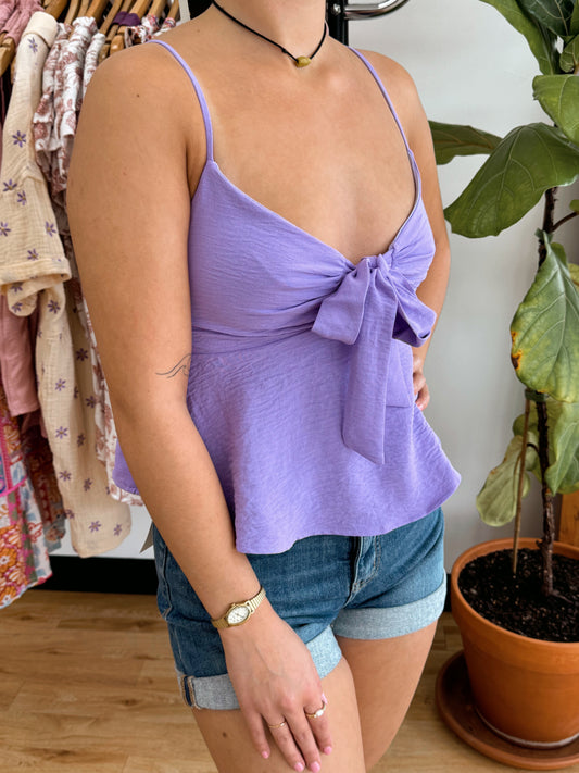 Babydoll Tie Front Top Shirts & Tops