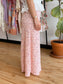 Textured Floral Midi Skirt Bottoms