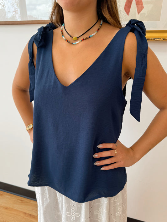 Sweet Tie Strap Tank Top Shirts & Tops