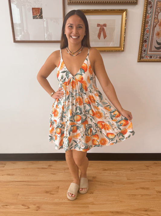 Citrus Sunburst Dress Dress