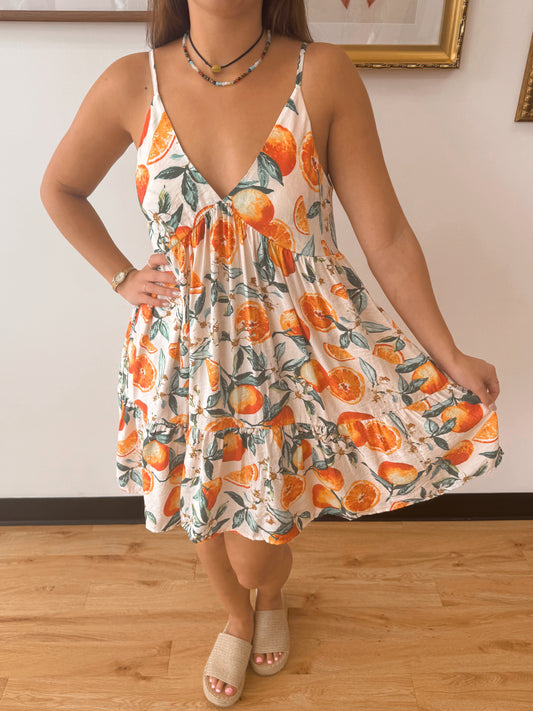 Citrus Sunburst Dress Dress