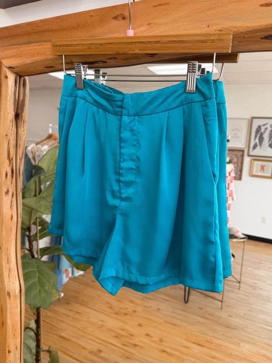 Peacock Silky Shorts Shirts & Tops