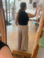 Gauze Tiered Wide-Leg Pants Bottoms