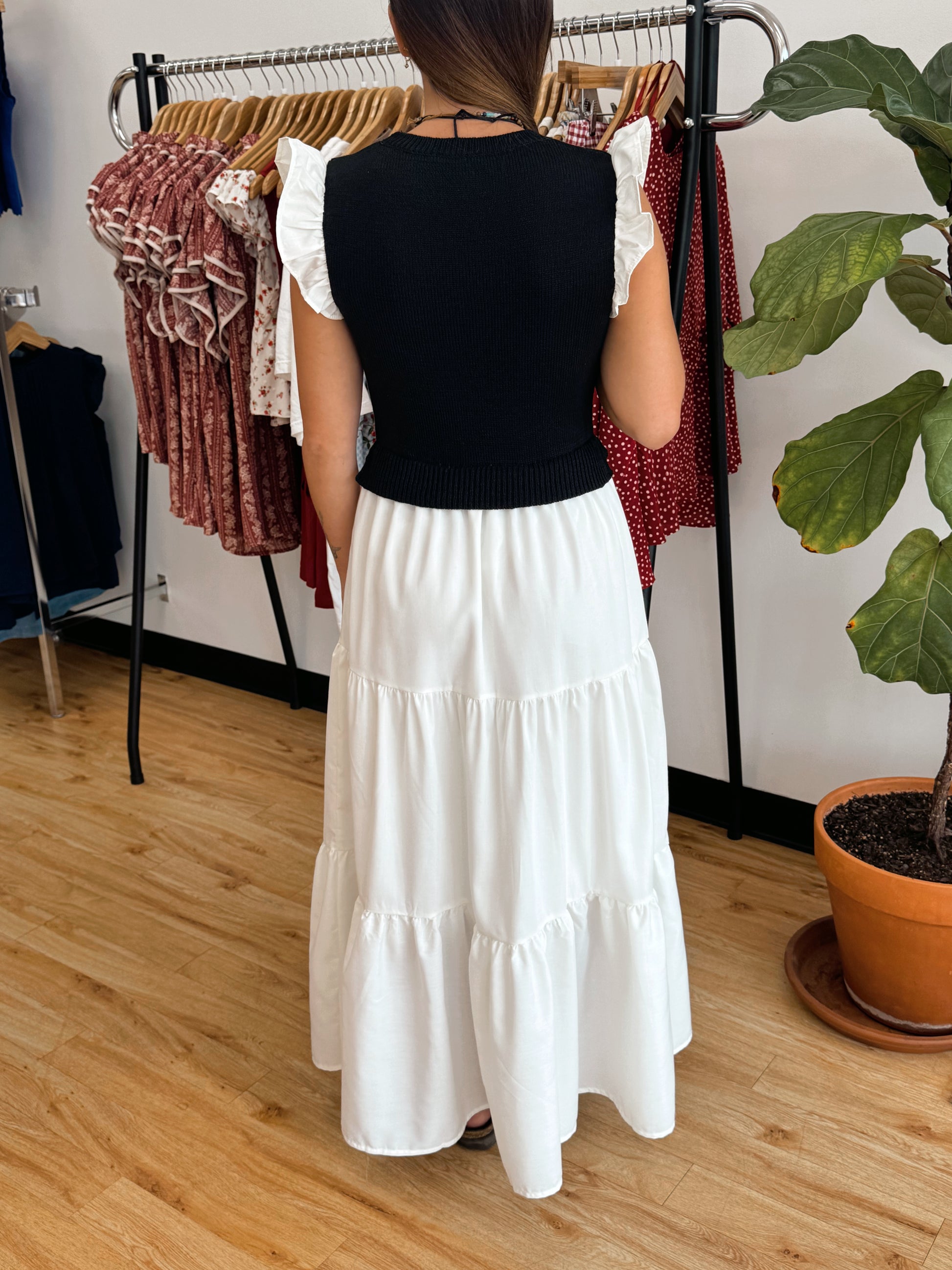 Vest Midi Dress Dress
