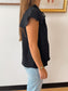 Flutter Sleeve Tie-Front Blouse Shirts & Tops