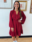 Long Sleeve Satin Dress Dress