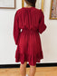 Long Sleeve Satin Dress Dress