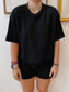 Corded Rib Short Sleeve Tee Shirts & Tops