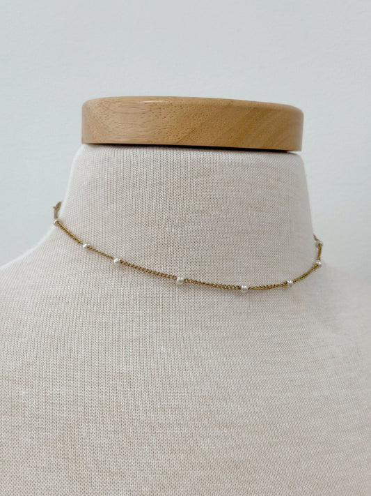Stainless Steel Pearl Necklace Necklaces