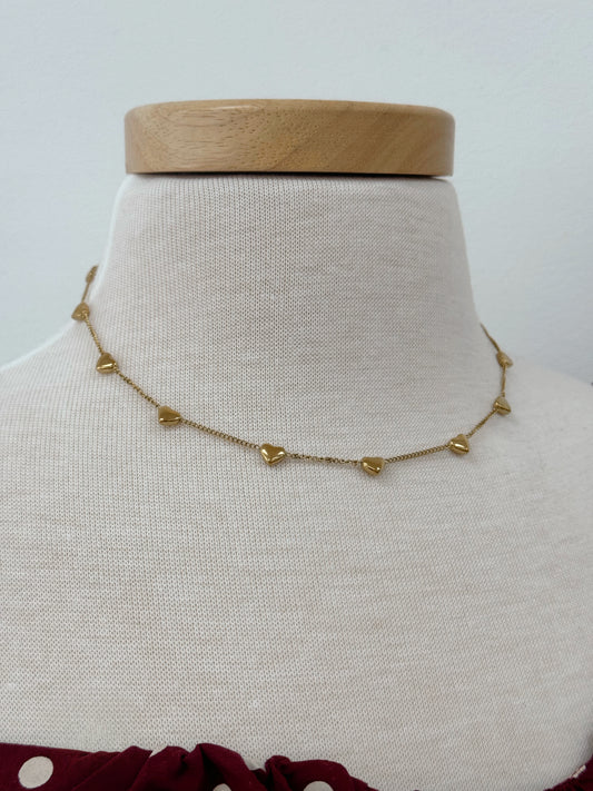 Stainless Steel Heart Chain Necklace