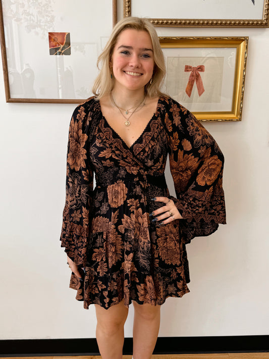 Bloom Long Sleeve Mini Dress Dress
