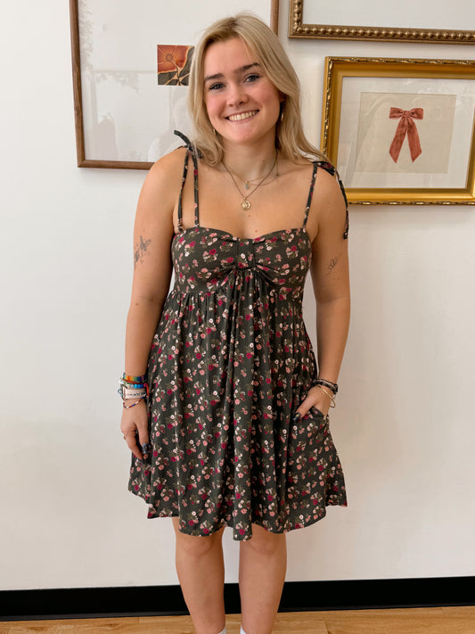 Sweetheart Floral Mini Dress Dress