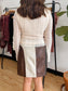 Textured Lace Long Sleeve Top