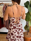Lace Up Floral Maxi Dress