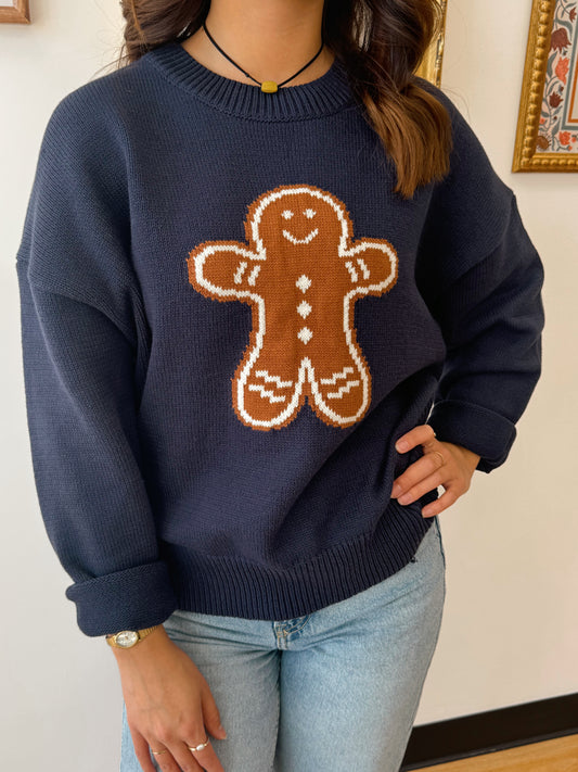 Gingerbread Crewneck Sweater