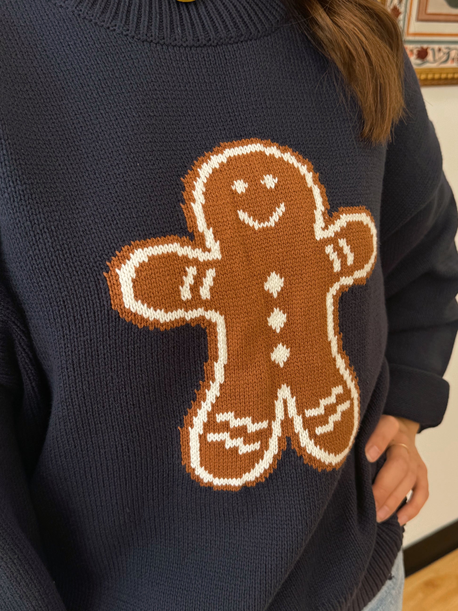 Gingerbread Crewneck Sweater