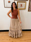Tiered Ruffle Taupe Skirt Skirt