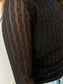 Textured Lace Long-Sleeve Layering Top Shirts & Tops