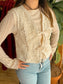 Embroidered Lace Tie Vest Shirts & Tops