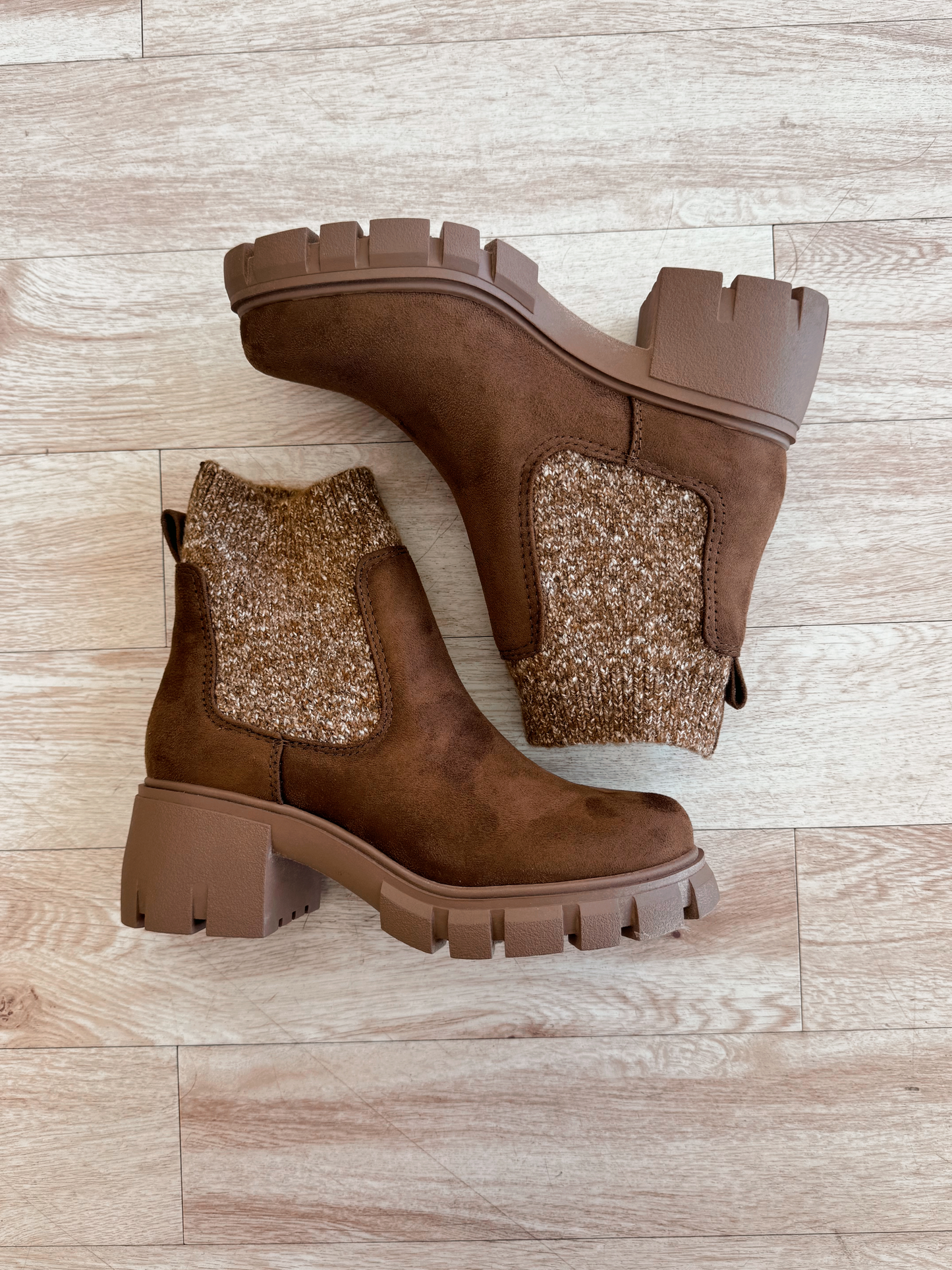 Chunky Brown Booties