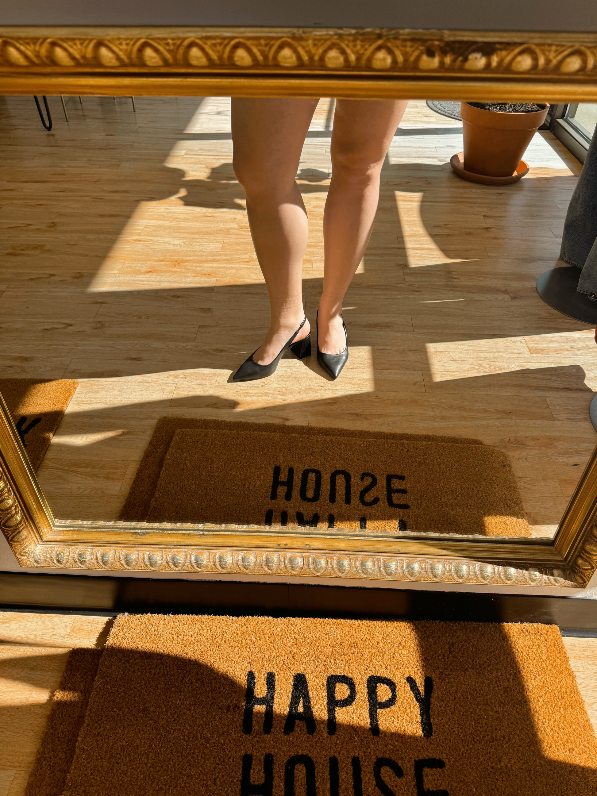 Sling Back Block Heels