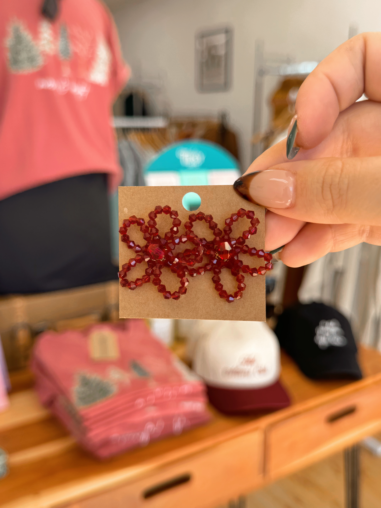 Beaded Flower Earrings