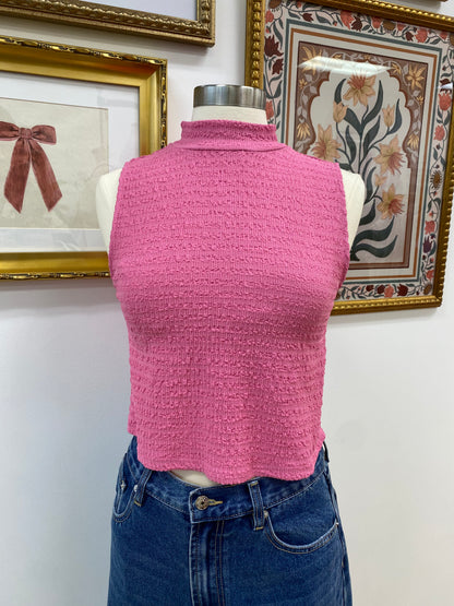 Textured Pink Top