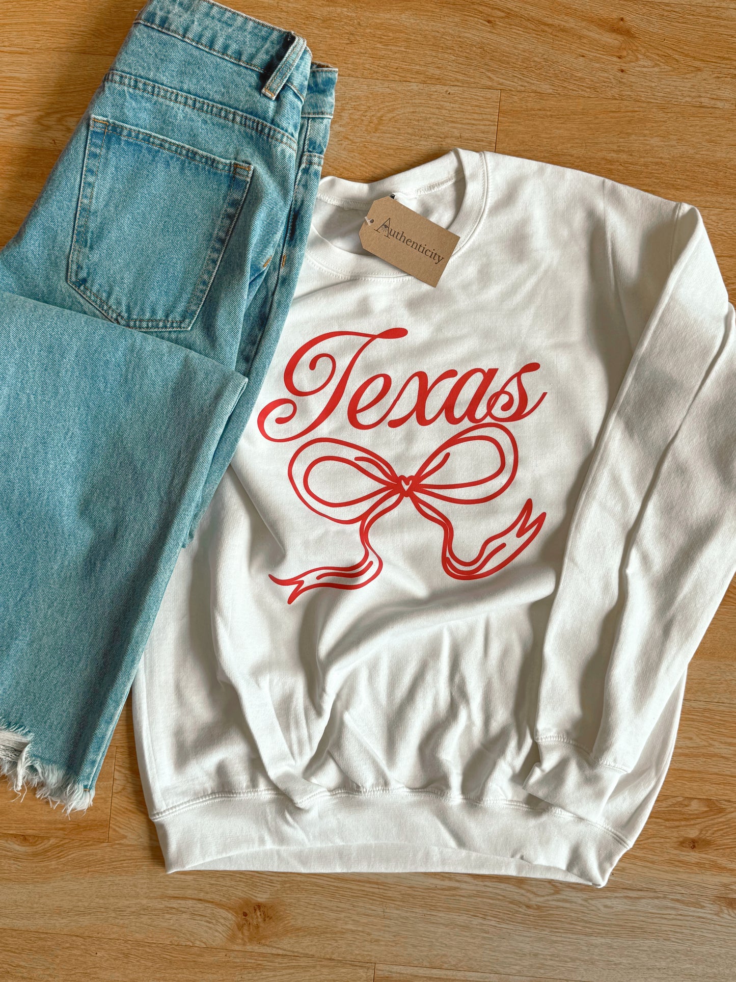 Texas Bow Sweatshirt