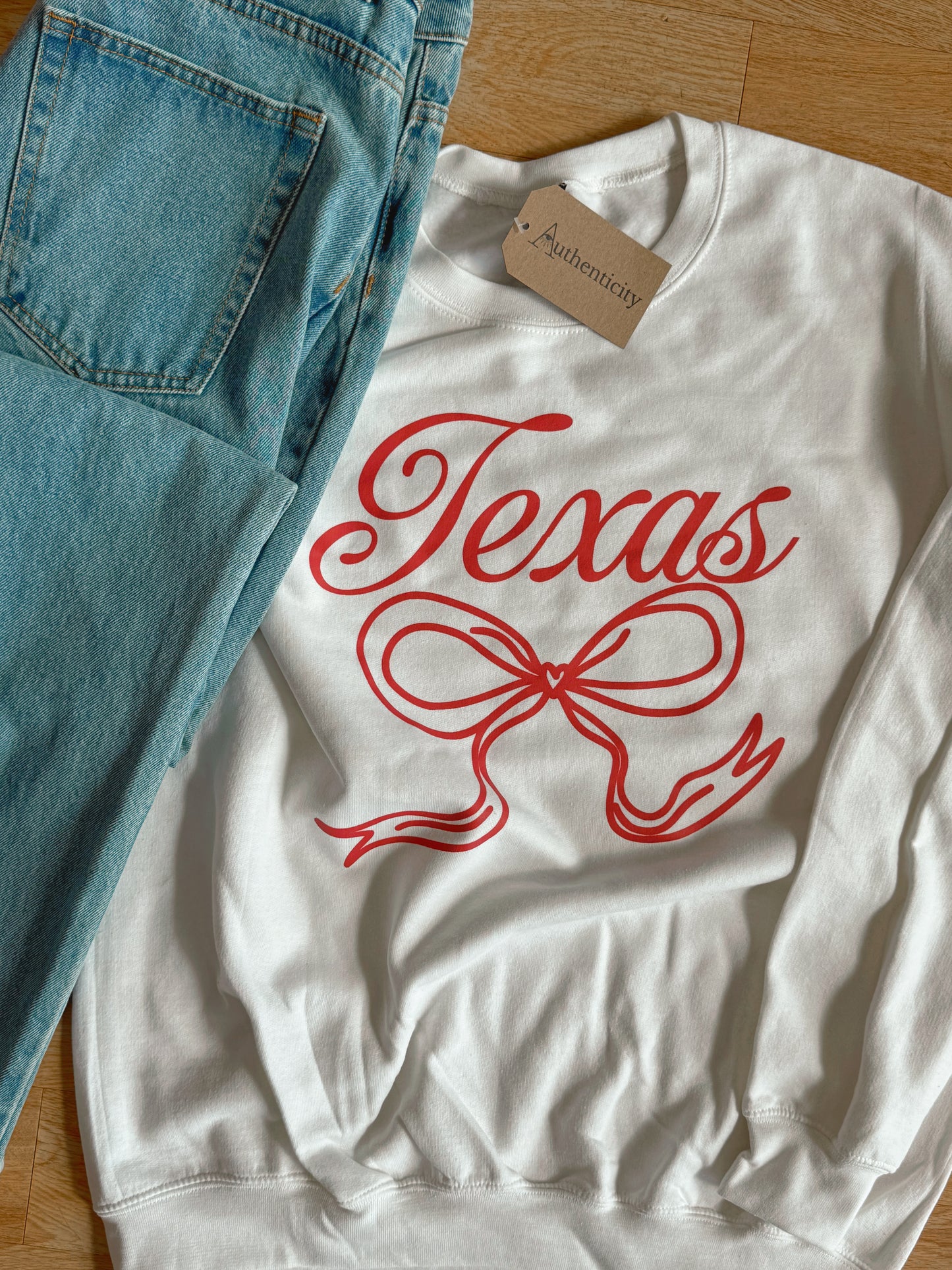 Texas Bow Sweatshirt