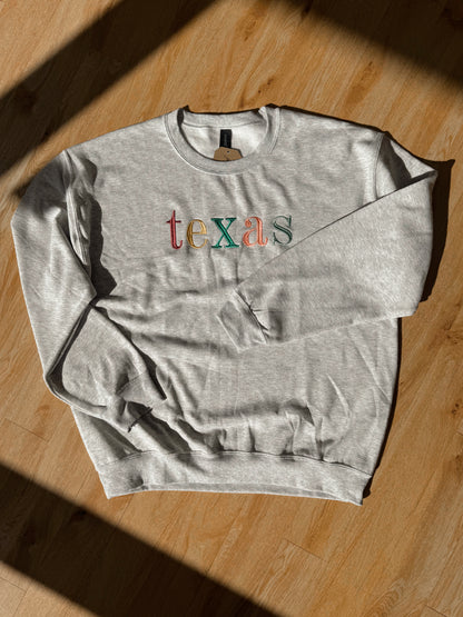 Texas Embroidered Sweatshirt