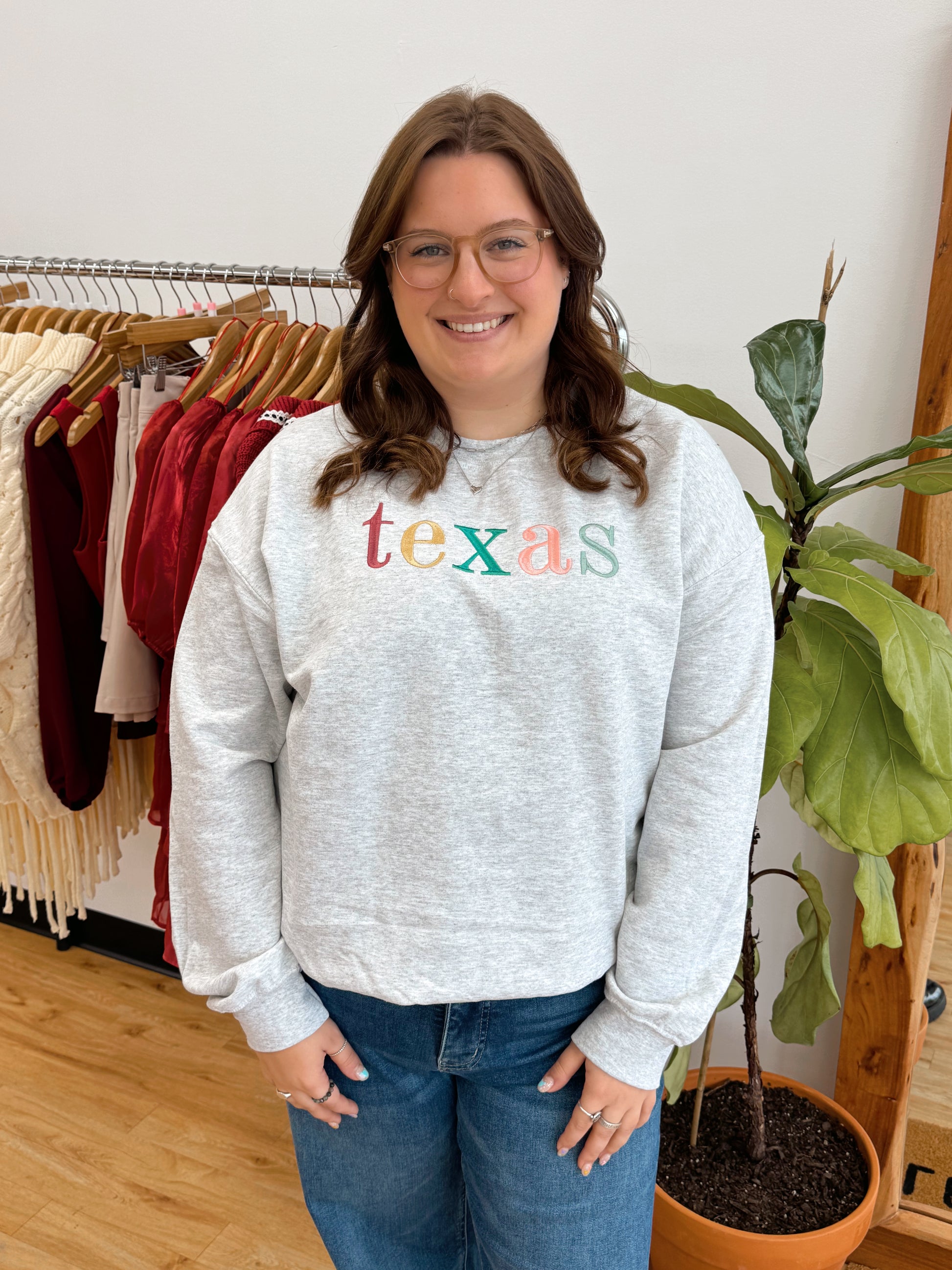 Texas Embroidered Sweatshirt