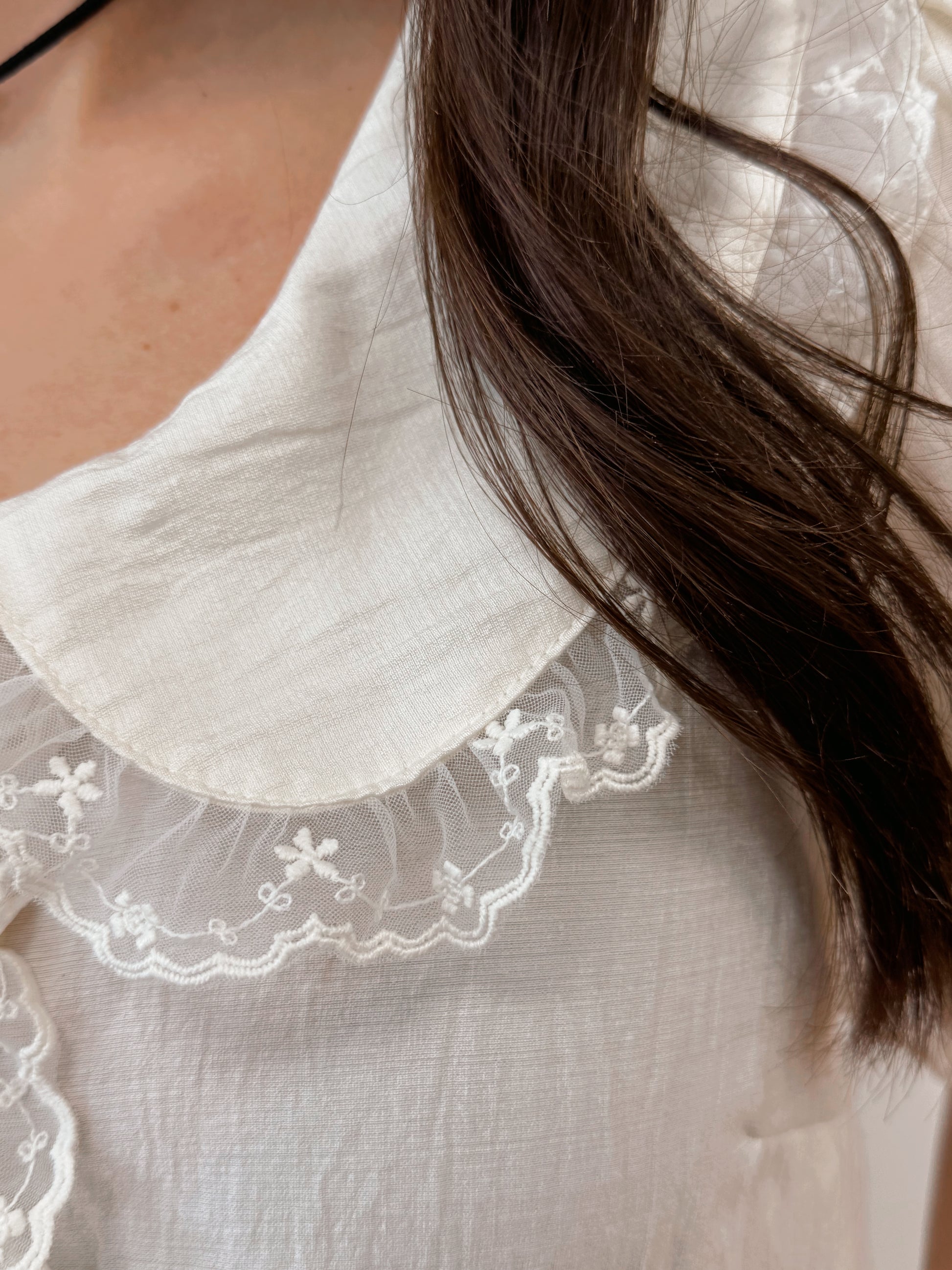 Lace Trim Detail Top