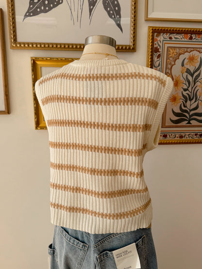 Crew Neck Striped Top